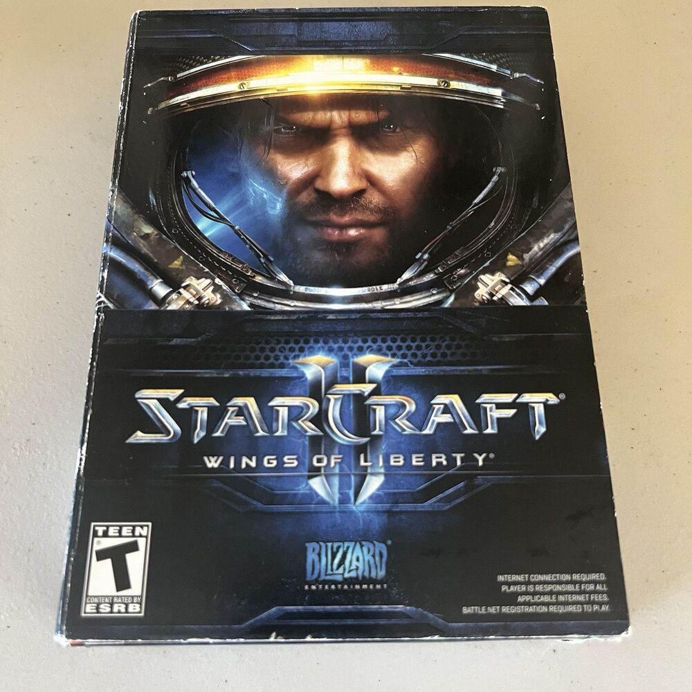 StarCraft 2 Wings of Liberty PC Game Windows Mac Blizzard 2010 Complete CIB